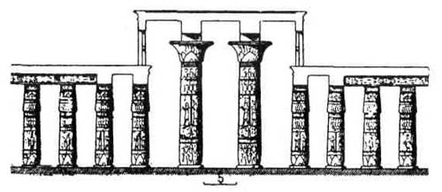 Храмы Древнего Египта. Гипостильный зал Карнакского храма