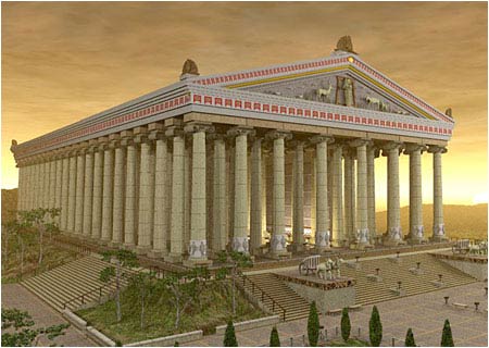 Реконструкция храма Артемиды в Эфесе