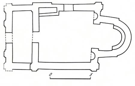 Переяславль-Хмельницкий. Церковь-усыпальница (Спасская), конец XI в. План