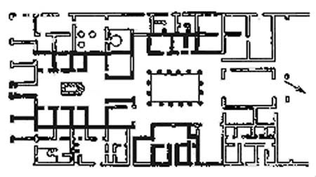 План древнеримского жилого дома 
