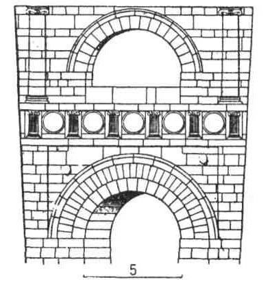 Архитектура Древнего Рима. Поярусное расположение ордеров и их применение к аркадам. Ворота Перузы