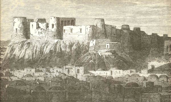 Мусульманская архитектура Афганистана. Укрепления Герата. Гравюра XIX века