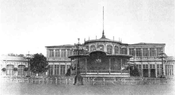 А. И. Штакеншнейдер. Вокзал в Павловске (1836—1838 гг., перестроен в 1844 и в 1860 гг.). Фотография начала XX в. 