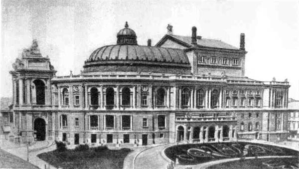 Ф. Фельнер и Г. Гельмер. Театр в Одессе (1883—1887 гг.). Фотография конца XIX в.