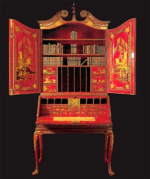 Английская мебель. Бюро-кабинет в стиле королевы Анны, ок.1710 г.