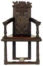 Английская мебель. Кресло из бразильского дерева, ок.1617 г