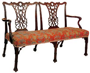 Английская мебель. Диван стиля Чиппендейл, ок.1750 г. 