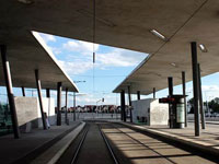Заха Хадид (Zaha Hadid Architects): Hoenheim-North Terminus & Car Park, Hoenheim, Strasbourg, France (Вокзал Hoenheim-North и паркинг, Страсбург, Франция), 1998—2001