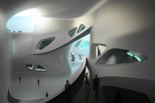 Заха Хадид (Zaha Hadid Architects): Nuragic and Contemporary Art Museum, Cagliari, Italy (Музей современного искусства в Каглиари, Италия), 2005—