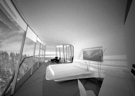 Заха Хадид (Zaha Hadid Architects): Capital Hill Residence (Barvikha Villa), Moscow, Russia (Дом в Барвихе, Москва), 2008