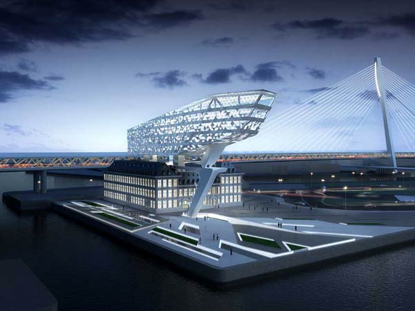 Заха Хадид (Zaha Hadid Architects): Antwerp Port Authority headquarters, Antwerp, Belgium, 2009—