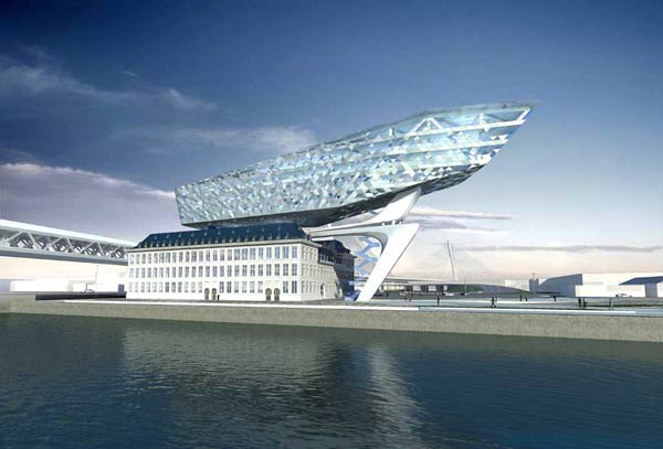 Заха Хадид (Zaha Hadid Architects): Antwerp Port Authority headquarters, Antwerp, Belgium, 2009—