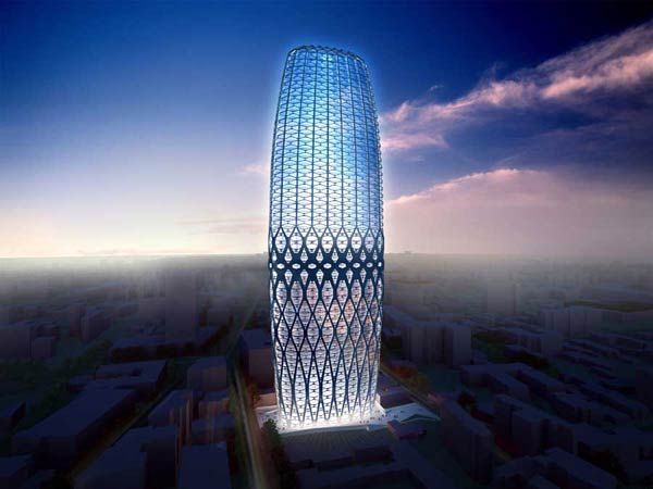 Заха Хадид (Zaha Hadid Architects): Dorobanti Tower, Bucharest, Romania (Отель и апартаменты Dorobanti Tower, Бухарест, Румыния), 2008—2013