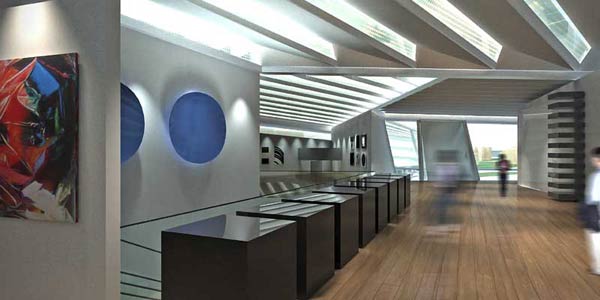 Заха Хадид (Zaha Hadid Architects): Eli and Edythe Broad Art Museum, Michigan State University, USA (Музей искусства Мичиганского университета Эли и Эдит Брод, Мичиган, США), 2007—