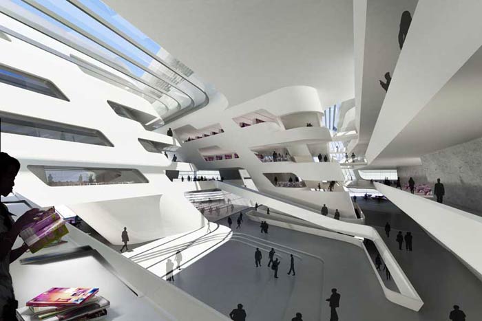 Заха Хадид (Zaha Hadid Architects): University of Economics & Business, Vienna, Austria (Университет Экономики и Бизнеса, Вена, Австрия), 2008—