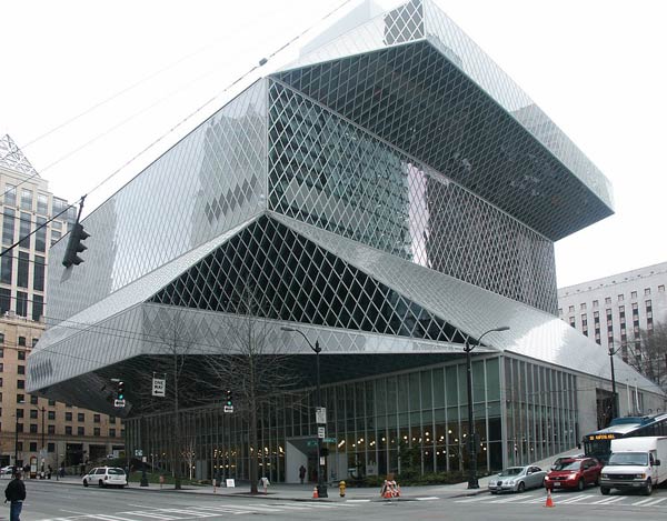 Рем Колхас (Rem Koolhaas)/ OMA: Seattle Public Library, Seattle, Washington, USA (Центральная библиотека, Сиэтл, США), 2004