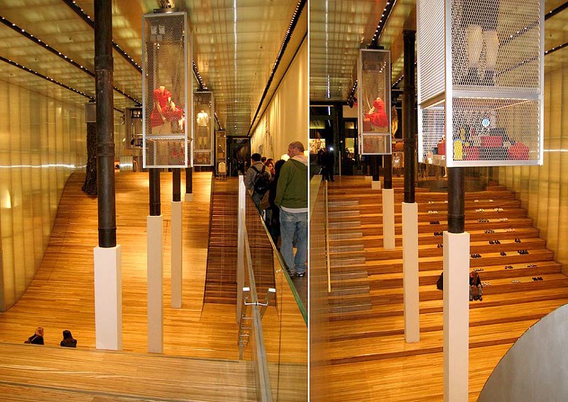 Рем Колхас (Rem Koolhaas)/ OMA: Prada Flagship Store (Retail design for Prada stores), New York: 50 W57th Street (Центральный магазин Prada, Нью-Йорк, США), 2003