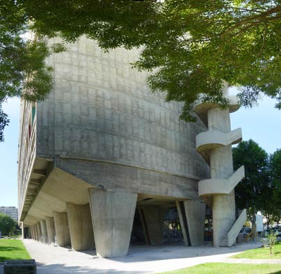 Ле Корбюзье. Le Corbusier. Марсельская жилая единица (Unité d'Habitation) , Марсель, Франция. 1947-1952
