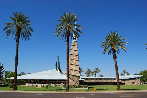 Фрэнк Ллойд Райт (Frank Lloyd Wright): First Christian Church, Phoenix, Arizona (Первая Христианская церковь, Феникс, Аризона), 1950—1970