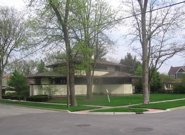 Органическая архитектура: Фрэнк Ллойд Райт (Frank Lloyd Wright): F. B. Henderson House, Elmhurst, Illinois (Дом Ф.Б. Хендерсона, Элмхерст, Иллинойс), 1901