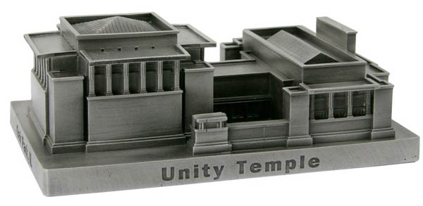 Фрэнк Ллойд Райт (Frank Lloyd Wright): Unity Temple, Oak Park, Illinois (Храм Согласия, Оак-Парк, Иллинойс), 1904—1908