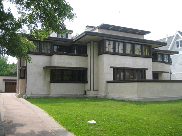 Фрэнк Ллойд Райт (Frank Lloyd Wright): Oscar B. Balch House, Oak Park, Illinois (Дом О.Б. Бэлха, Оак-Парк, Иллинойс ), 1911