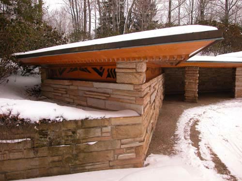 Органическая архитектура: Фрэнк Ллойд Райт (Frank Lloyd Wright): Kentuck Knob (I.N. Hagan House), Chalkhill, Pennsylvania (Дом И.Н. Хейгена, Чокхилл, Пенсильвания), 1953—1956