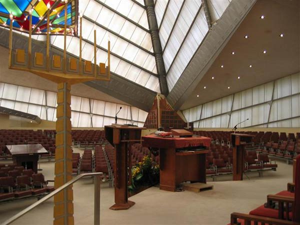 Фрэнк Ллойд Райт (Frank Lloyd Wright): Beth Sholom Synagogue, Elkins Park, Pennsylvania (Синагога «Бет Шолом», Элкинс-Парк, Пенсильвания), 1954—1959