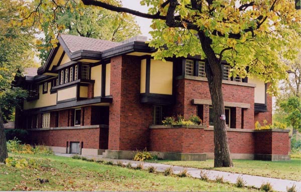 Фрэнк Ллойд Райт (Frank Lloyd Wright): Peter A. Beachy House, Oak Park, Illinois (Перестройка дома П.А. Бичи, Оак-Парк, Иллинойс), 1906