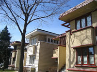 Фрэнк Ллойд Райт (Frank Lloyd Wright): Arthur L. Richards Duplex Apartments, Milwaukee, Wisconsin («Американские дома» по заказу «Richards Company» (ARCS), Милуоки, Висконсин), 1915—1916
