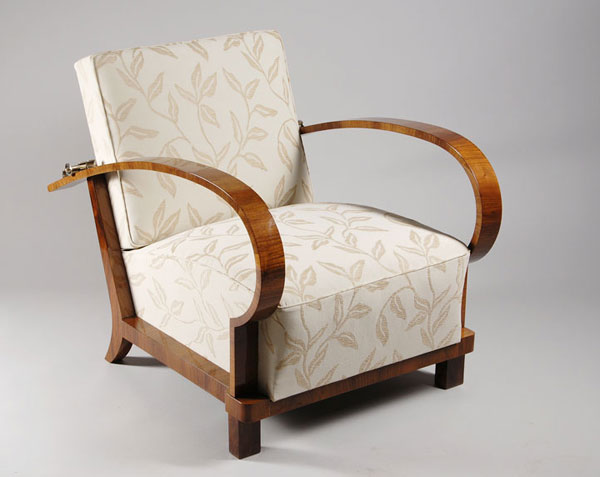 Кресло в стиле Ар Деко (Art Deco). Брно, Чехословакия, 1930 г 