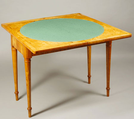 Складной столик для карточных игр в стиле бидермайер (Biedermeier). Австрия, 1825-30 гг 