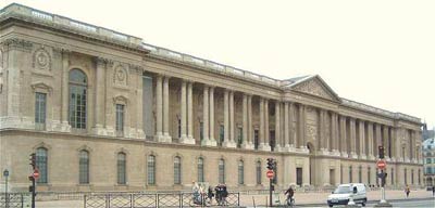 Восточный фасад Лувра.(Louvre) Архитектор Клод Перро (Claude Perrault) 