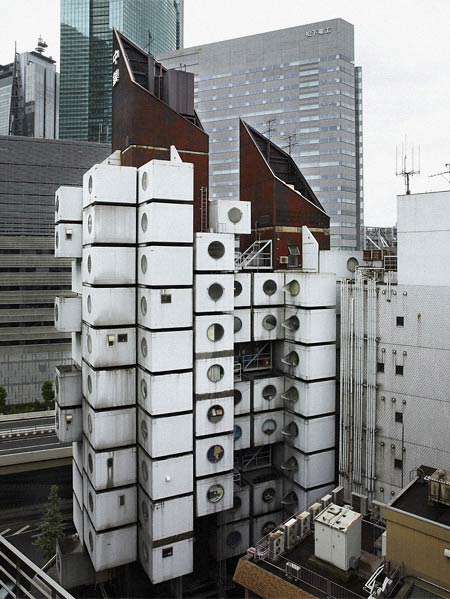Метаболизм. Nakagin Capsule Tower в Токио. Архитектор Кисё Курокава