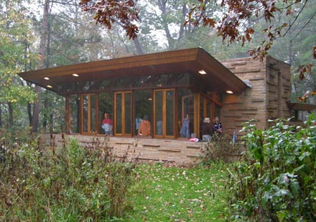 Органическая архитектура. Seth Peterson Cottage (1958). Фрэнк Ллойд Райт (Frank Lloyd Wright) 