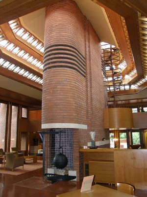 Administration building and the Research and Development tower for Johnson Wax in Racine, Wisconsin. Фрэнк Ллойд Райт (Frank Lloyd Wright)