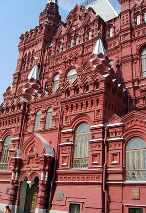 Здание Исторического музея, Москва. Архитектор В.О. Шервуд. 