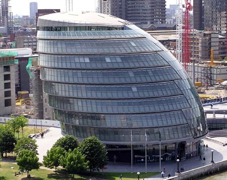 Здание Мэрии (Sity Holl), Лондон, архитектор Норман Фостер (Norman Foster) 