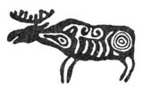 Изображение лося. Восточная Сибирь, I тыс. до н.э.