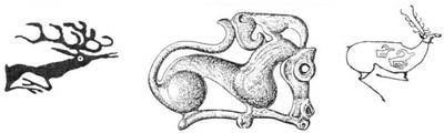 Травоядное (олень) - символический зооморфный образ модели мира 