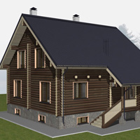Проект деревянного дома «Боровой»