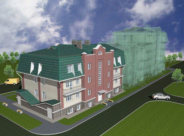 Проект реконструкции 2-х этажного жилого дома. АПМ-Сайт. Новосибирск