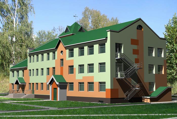 Проект детского сада по улице Гоголя в Новосибирске. АПМ-Сайт