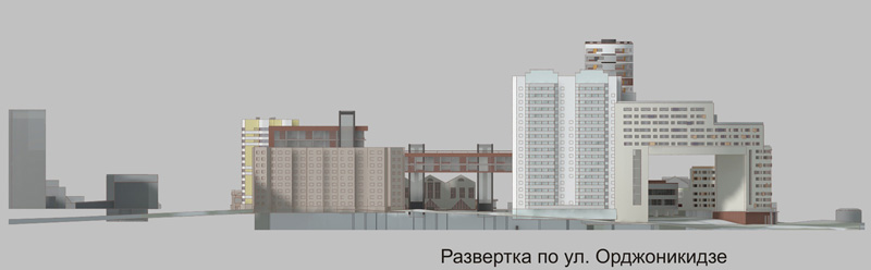 Проект реконструкции квартала в центре Новосибирска. Архитектор Торсунова Анастасия