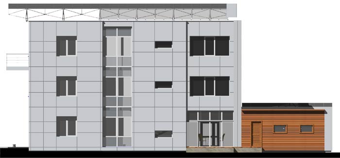 Проект 3-х этажного индивидуального жилого дома с плоской кровлей. АПМ-Сайт 