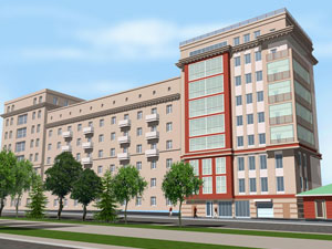 Проект административного здания по Красному проспекту, 14. Новосибирск