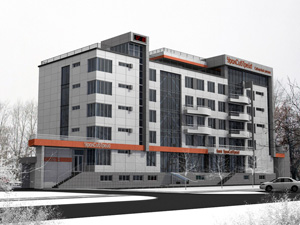 Проект административного здания по ул. Сибиряков-Гвардейцев