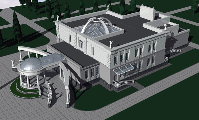 Проект кремационного комплекса. Выполнен Архитектурно-планировочной мастерской «АрхиГрад»