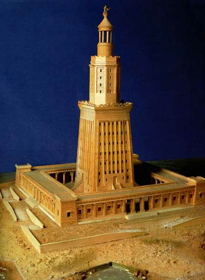 Макет Александрийского маяка 