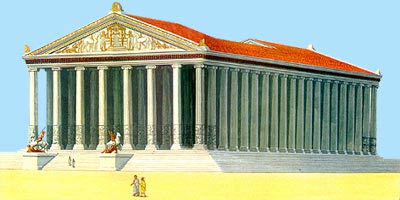Реконструкция Храма Зевса в Олимпии 